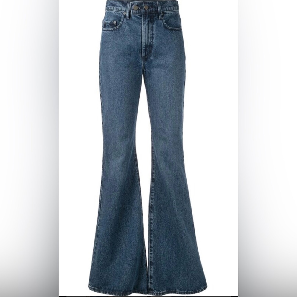 NWT Nobody Jeans Marina Flare Women’s 28 Super High Rise Slim Leg Tailored Flare